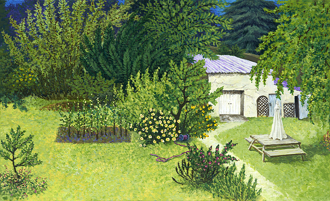 베를린의 추억-early in the afternoon 60x37 Acrylic on canvas 2013