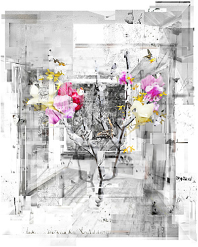 _그리_다_봄_세 번째 디지털 피그먼트 프린트, 한지, 미디엄, 130x162cm, 2015