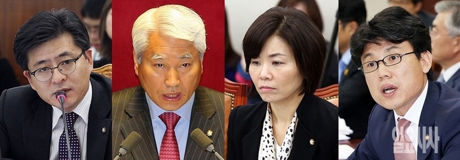 (사진 왼쪽부터) 정의당 박원석·새정치민주연합 백군기·새누리당 민현주·새정치민주연합 진성준 의원