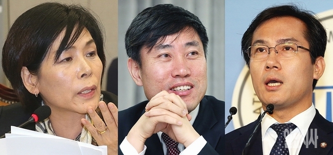(사진 왼쪽부터) 새정치민주연합 최민희·새누리당 하태경·김영우 의원
