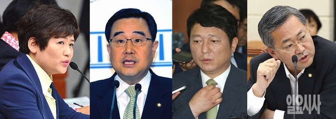(사진 왼쪽부터) 새누리당 강은희·김정훈 의원, 새정치민주연합 최재성·박남춘 의원