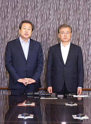 김무성 새누리당 대표와 문재인 새정치민주연합 대표