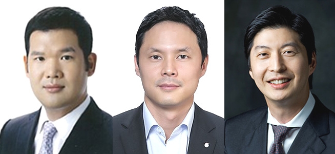(사진 왼쪽부터) 허윤홍 GS건설 상무, 허준홍 GS칼텍스 상무, 허세홍 GS칼텍스 부사장
