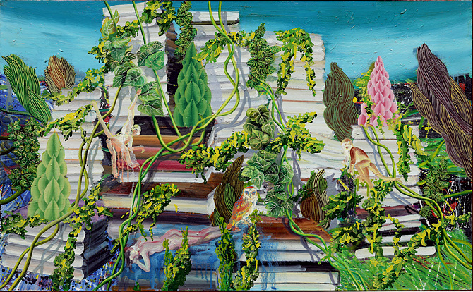 The Pond of Ophelia, 2015, Oil on canvas, 90 x 145 cm