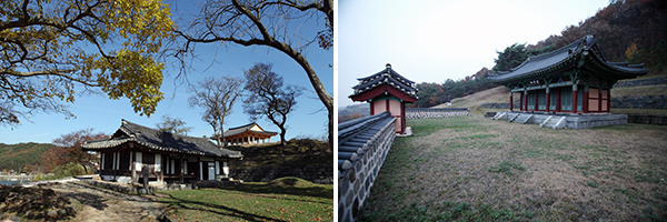 충청수영성의 진휼청과 영보정 / 도미부인의 사당