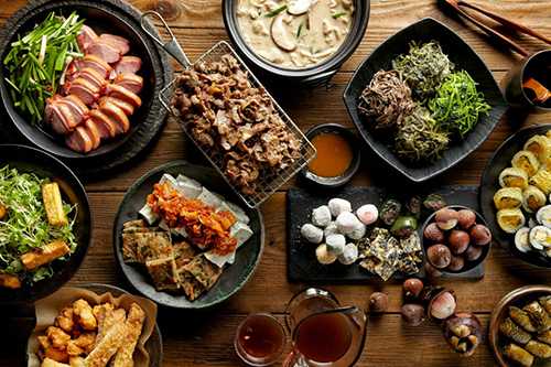 풀잎채 상차림