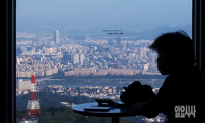 서울N타워에서 바라본 서울 시내 전경