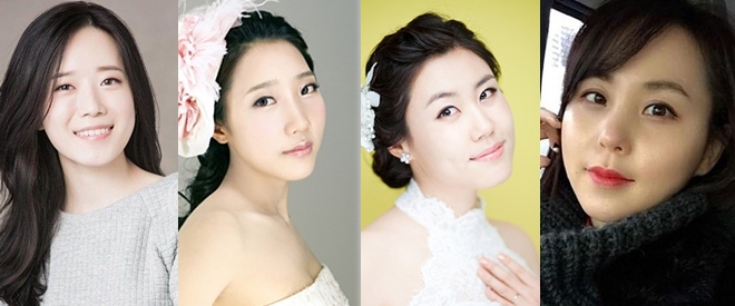 (사진 왼쪽부터) 바둑계 얼짱으로 주가를 올린 김여원, 김효정, 이민진, 정다원
