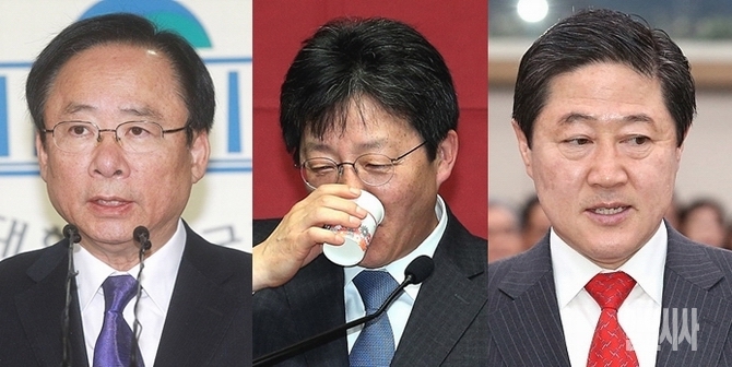 (사진 왼쪽부터) 새누리당 이주영·유승민·유기준 의원