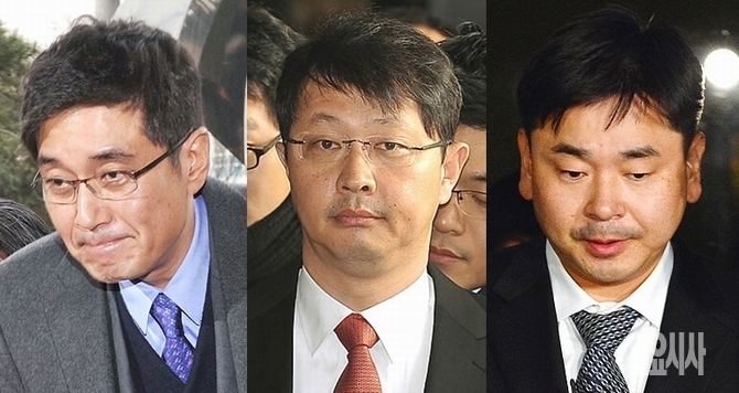 (사진 왼쪽부터) 이호진 전 태광 회장, 최재원 SK 부회장, 구본상 LIG넥스원 부회장