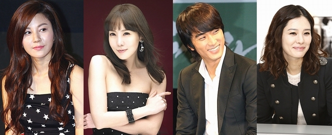 (사진 왼쪽부터) 배우 김하늘, 송승헌, 김정은, 김현주