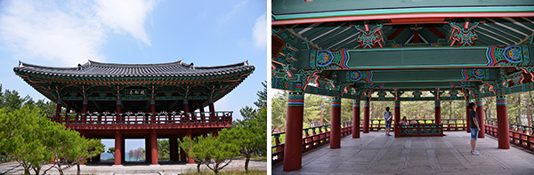 월송정은 신라 화랑들이 풍류를 즐기던 유서 깊은 장소다.