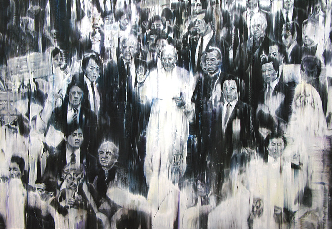 visits, 2016, oil on canvas, 112 x 163cm
