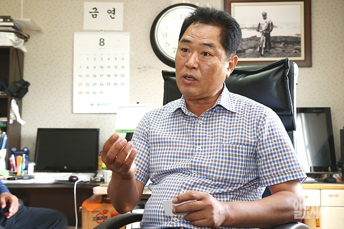 <일요시사>와 인터뷰 갖는 정도진 전 정읍시의원