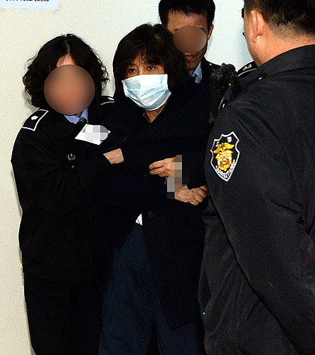 구치소 향하는 최순실씨