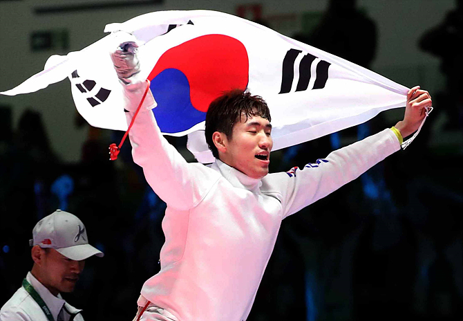 펜싱 금메달리스트 박상영