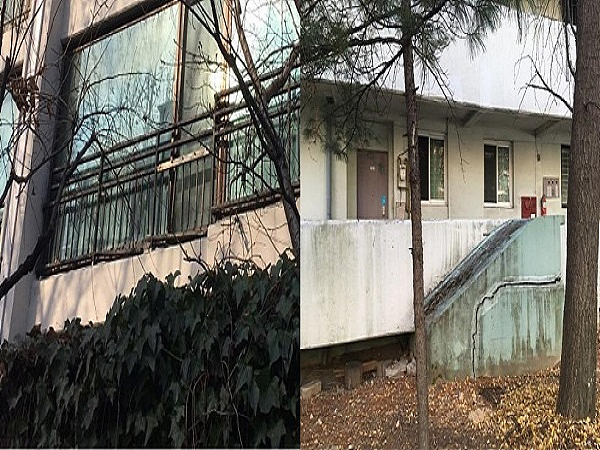 대치동 일대서 가장 오래된 은마아파트는 베란다 철창이 부식되고 균열된 콘크리트가 곳곳에서 보인다.