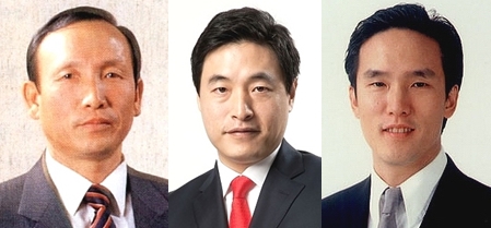 (사진 왼쪽부터)조양래 한국타이어그룹 회장, 조현식 한국타이어월드 사장, 조현범 한국타이어 사장