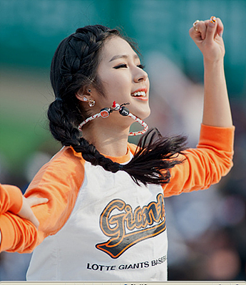 치어리더 박기량 <사진=박기량 미니홈피 사진 캡처>