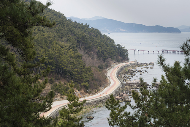 해바라기전망대에서 바라본 삼칭이길