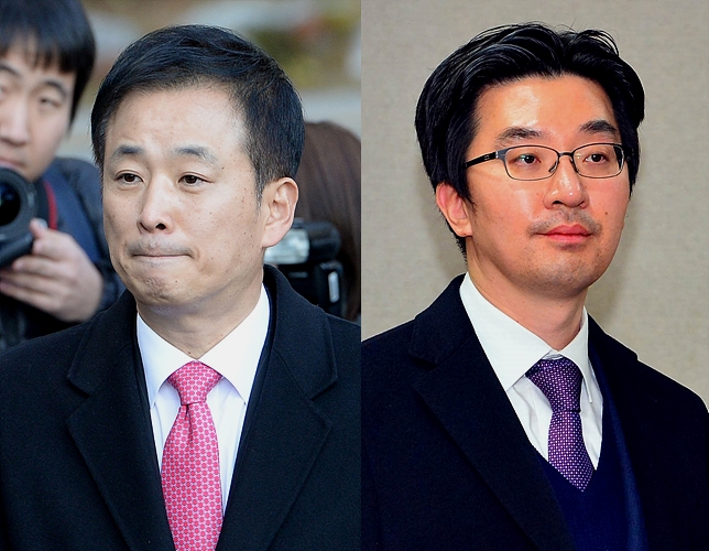 유영하 변호사(사진 왼쪽)와 채명성 변호사