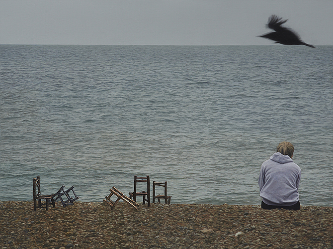 지석철 l 부재의 사연-브라이튼, 영국 (The Story of Absence-Brighton, UK) l 77.5 x 104cm l Oil on Canvas l 2013