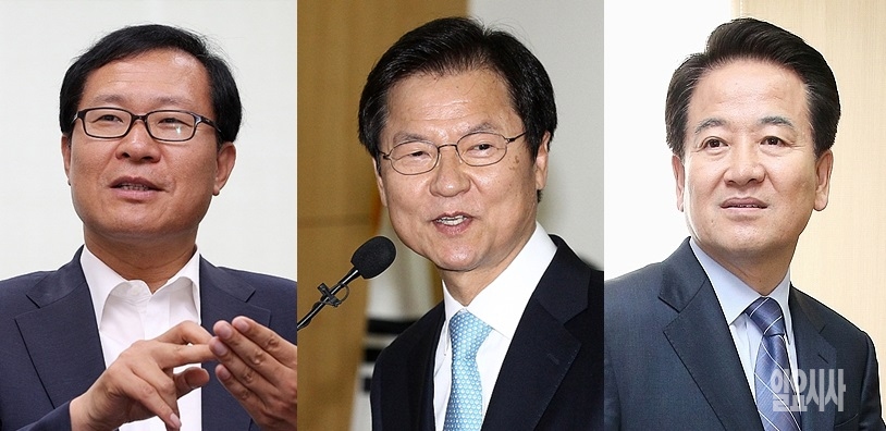 (사진 왼쪽부터)문병호 최고위원, 천정배 전 대표, 정동영 의원