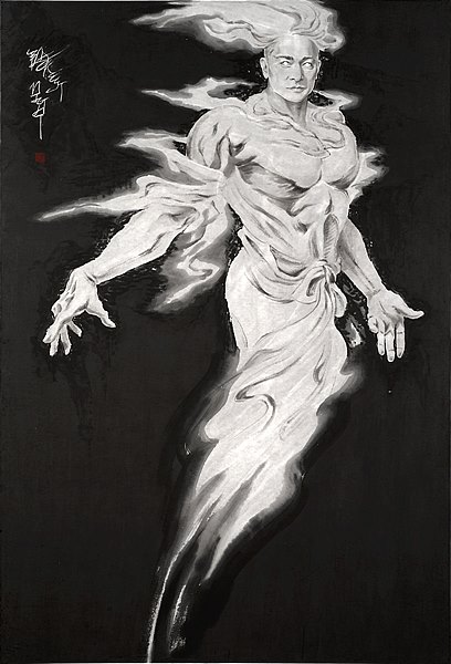 4. Blackest Night_지본수묵_194×130cm_2017