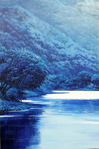정영환_Into the BlUe_ 91.0x60.6cm acrylic on canvas_ 2016