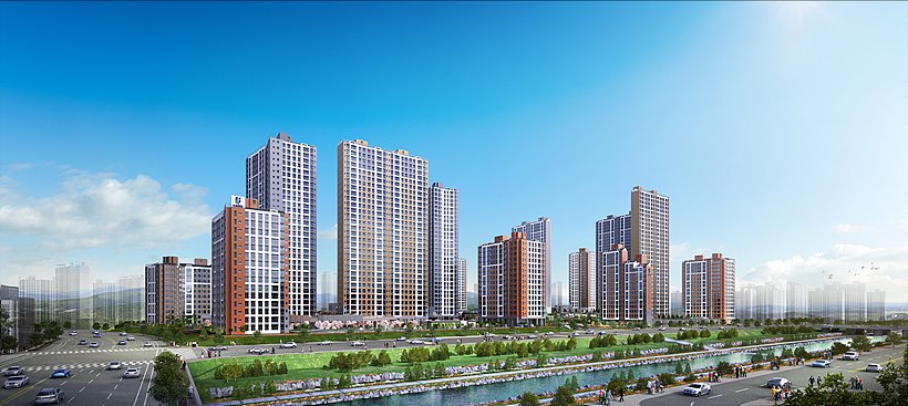 원주기업도시 반도유보라 아이비파크 투시도