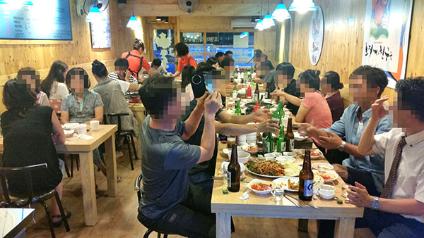 오징어와친구들 매장 내부