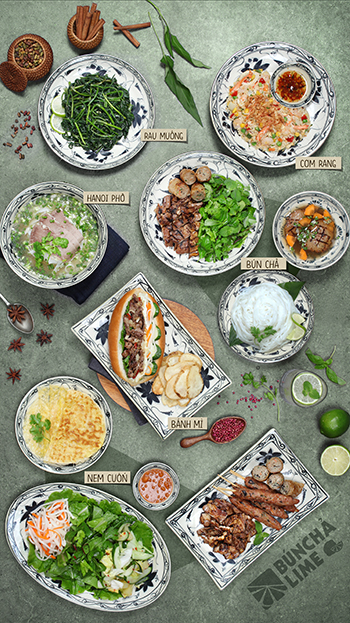 ‘분짜라임’메뉴