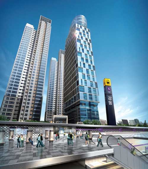 강동역 파밀리에 테라자 업무동
