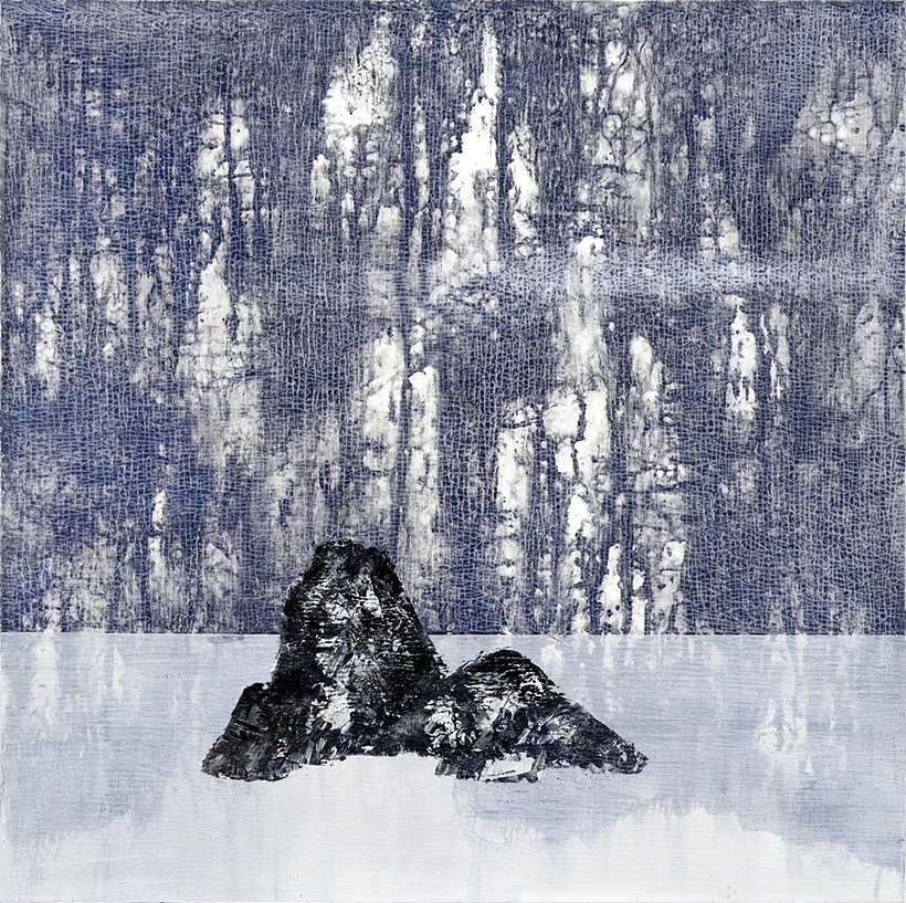 신몽유도원도(고향떠난 산수)17-30. 캔바스,아크릴릭, 젤. 60 x 60cm 2017