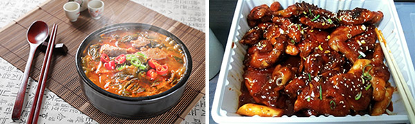 ‘방가네 소고기국밥’ 얼큰 소고기국밥 / ‘훌랄라바베큐치킨’ 참숯치킨