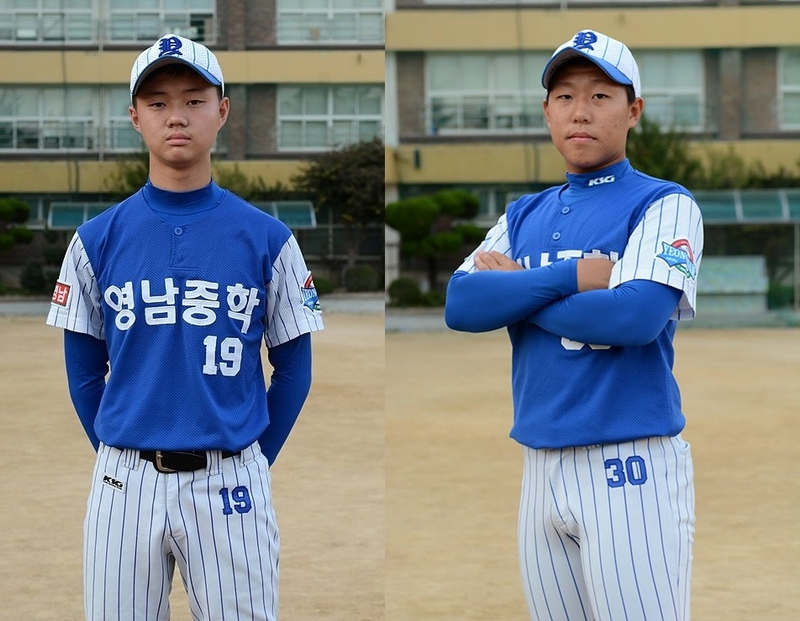 서울 영남중학교 오광민, 이호영 선수