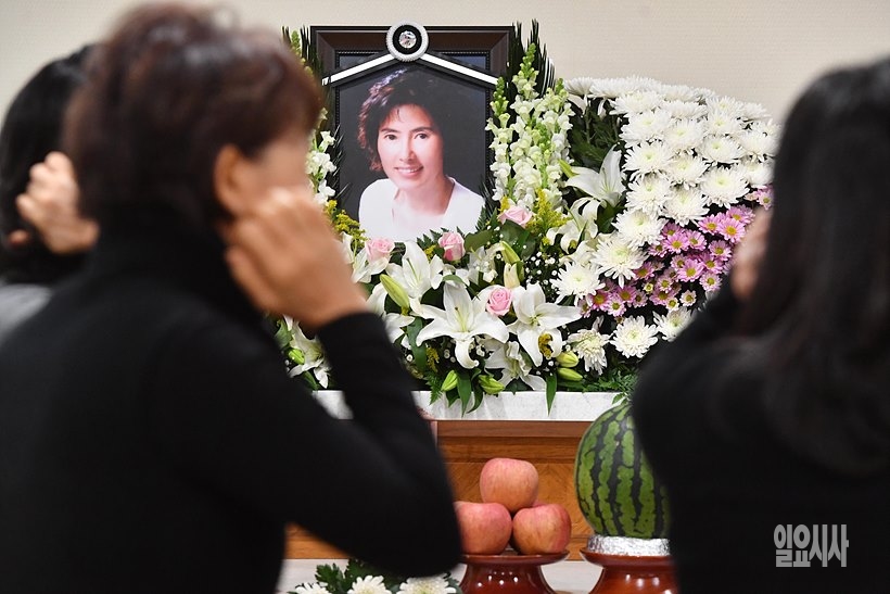 지난달 28일, 유명을 달리했던 배우 이미지씨 <사진=사진공동취재단>