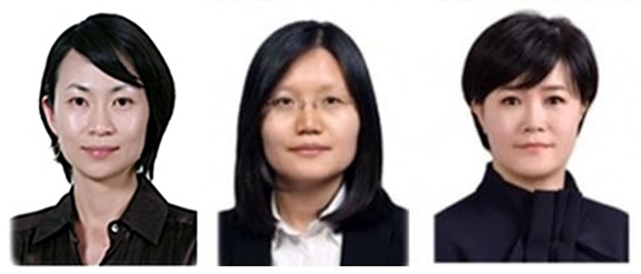 (사진 왼쪽부터)삼성전자 김승리 DS부문 메모리사업부 CS팀 신임 상무, 이금주 DS부문 반도체연구소 공정개발실 신임 상무, 이정자 DS부문 기흥·화성단지 FT기술그룹장 신임 상무