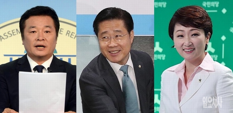 (사진 왼쪽부터)김철근 대변인, 이태규·이언주 의원