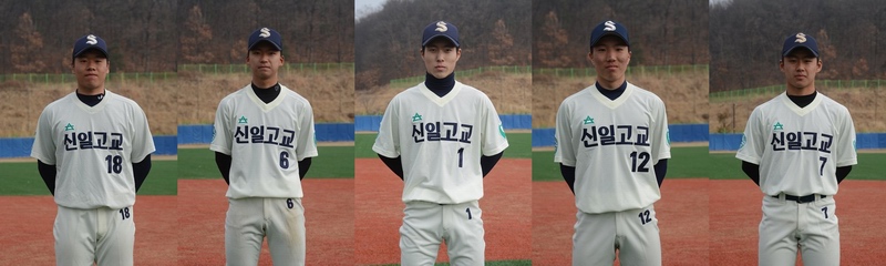 (사진 왼쪽부터)백민영, 송대현, 송재선, 이재광, 현지공 선수