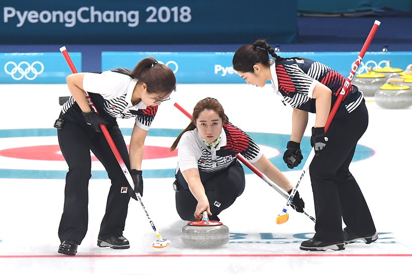 2018 평창동계올림픽서 최고 인기종목으로 떠올랐던 여자컬링 <2018 평창사진공동취재단>