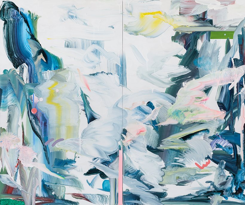 이상화_계곡, Idealization_ valley, Acrylic on canvas, 162x194cm, 2017