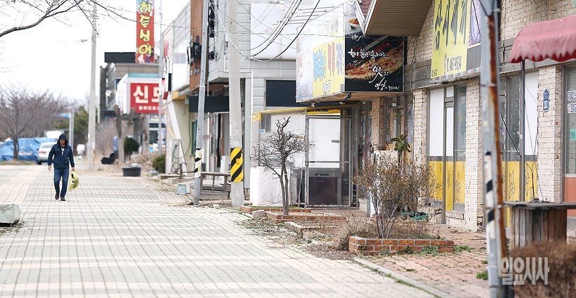 한산한 군산 시내