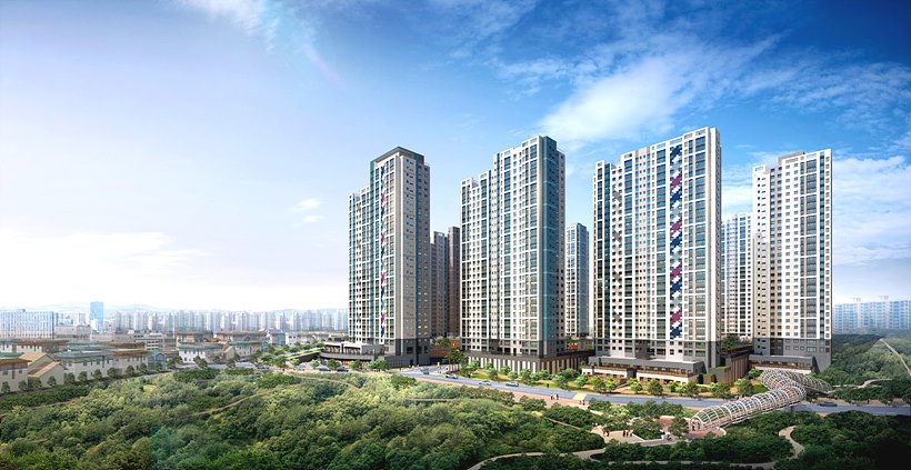 포스코건설 청주 더샵 퍼스트파크 투시도