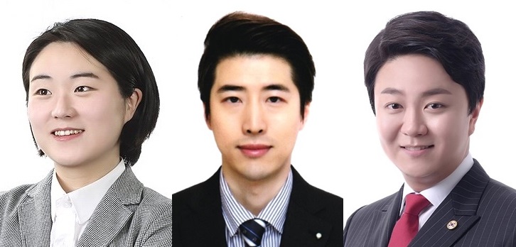 (사진 왼쪽부터)녹색당 신지예·바른미래당 오현민·자유한국당 최대한 후보