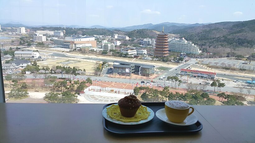 경주세계문화엑스포 경주타워 구름위에 카페