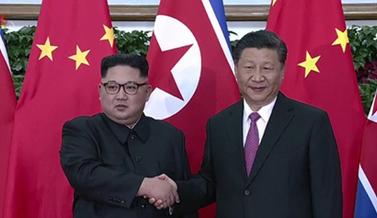 김정은 북한 위원장과 시진핑 중국 국가 주석 <사진=조선중앙TV>