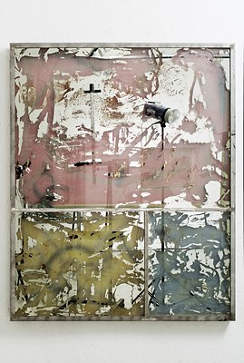 이열_거울형 회화-배꼽에 어루쇠를 붙이다._Mixed Media_129.5x160.0cm_2017.05