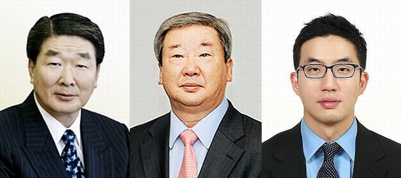 (사진 왼쪽부터)구본준 LG그룹 부회장, 구본능 희성그룹 회장, 구광모 LG그룹 상무