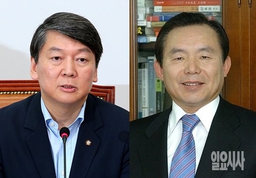 안철수 바른미래당 서울시장 후보와 이인제 충남도지사 후보